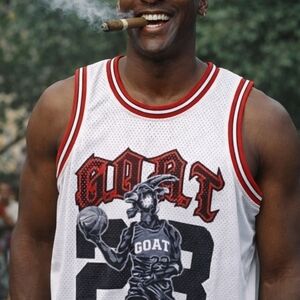 Jordan Goat Basketball Jersey Size Small New